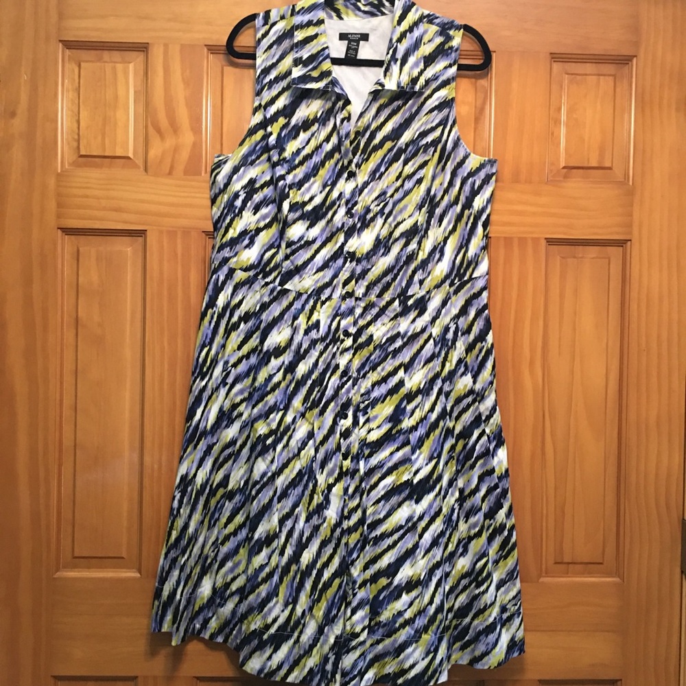 Alfani Woman Cotton Sleeveless Shirtdress